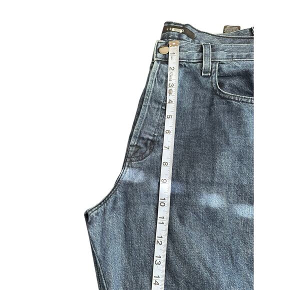 J BRAND Jeans Dark Wash Wynne Button Fly Ankle Crop Straight Leg Size 30 - Picture 11 of 13